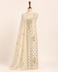 Mehru Ivory Embroidered Suit Set