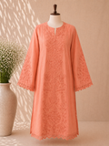 Coral Embroidered Kameez