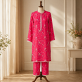 Fuchsia Meadow Printed 2-Piece Suit Set