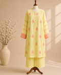 Lemon Elara Embroidered Suit Set