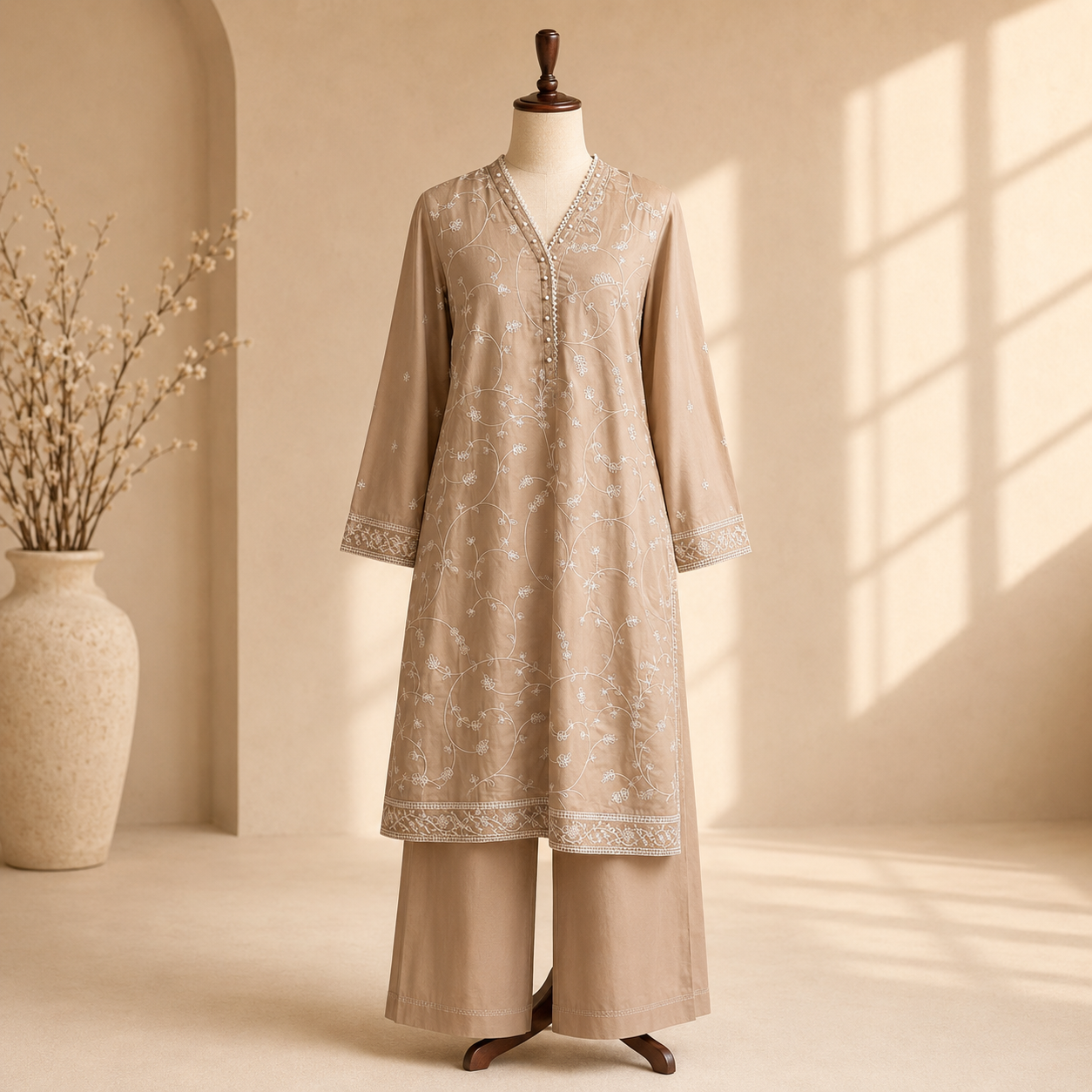 Sahara Noor Embroidered Suit Set