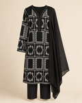 Noir Mehr Embroidered Suit Set