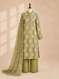 Sage Mehr Embroidered Suit Set