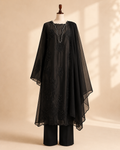 Noir Elara Embroidered Suit Set