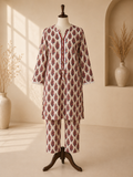 Ivory Mehr Printed 2-Piece Suit Set