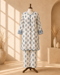 Ivory Nila Printed 2-Piece Suit Set