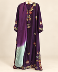 Plum Mahira Floral Ombre 3-Piece Suit Set in Purple