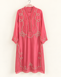 Coral Naima Floral Vine 3-Piece Suit Set