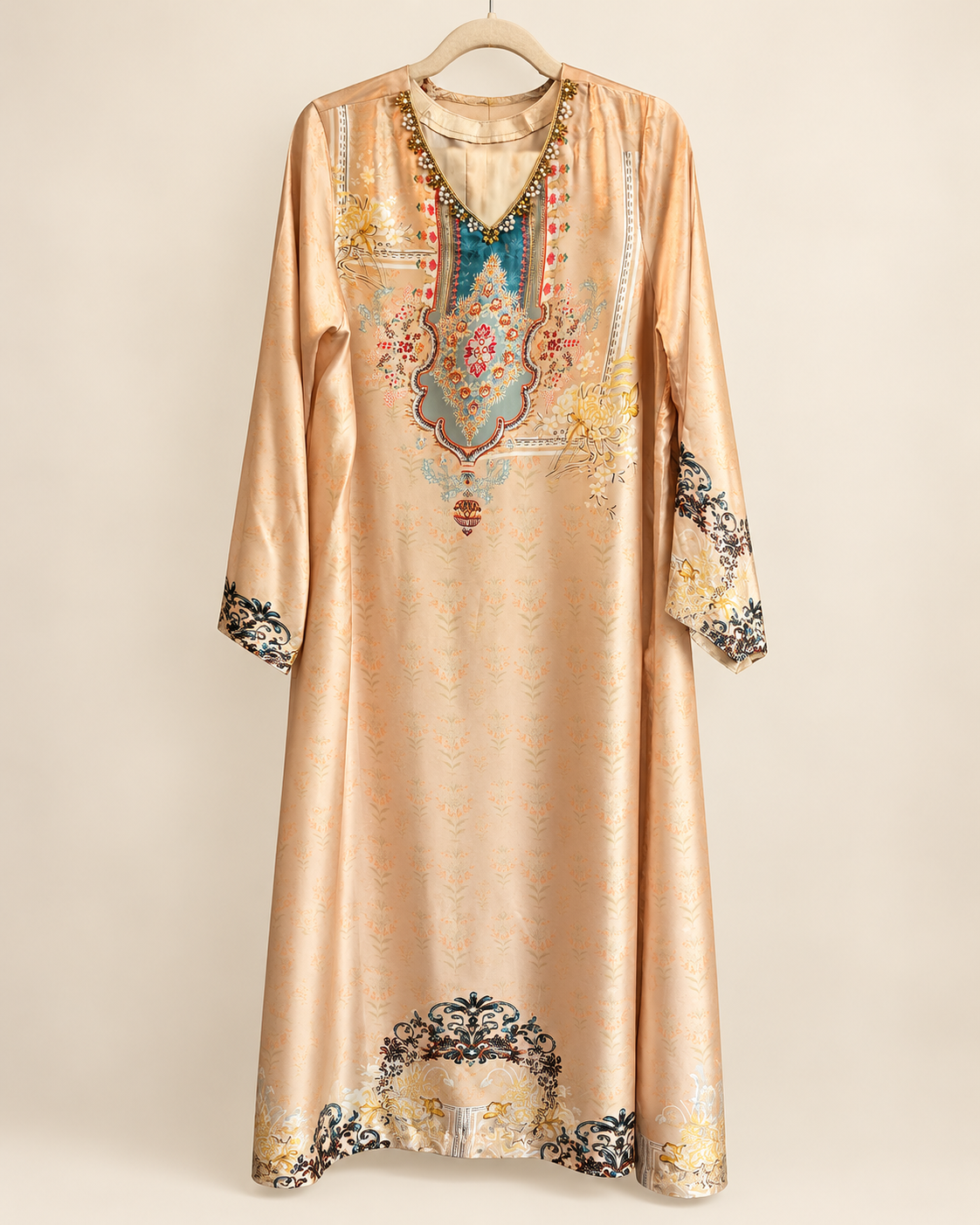 Champagne Sana Ornamental 2-Piece Suit Set
