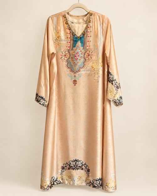 Champagne Sana Ornamental 2-Piece Suit Set
