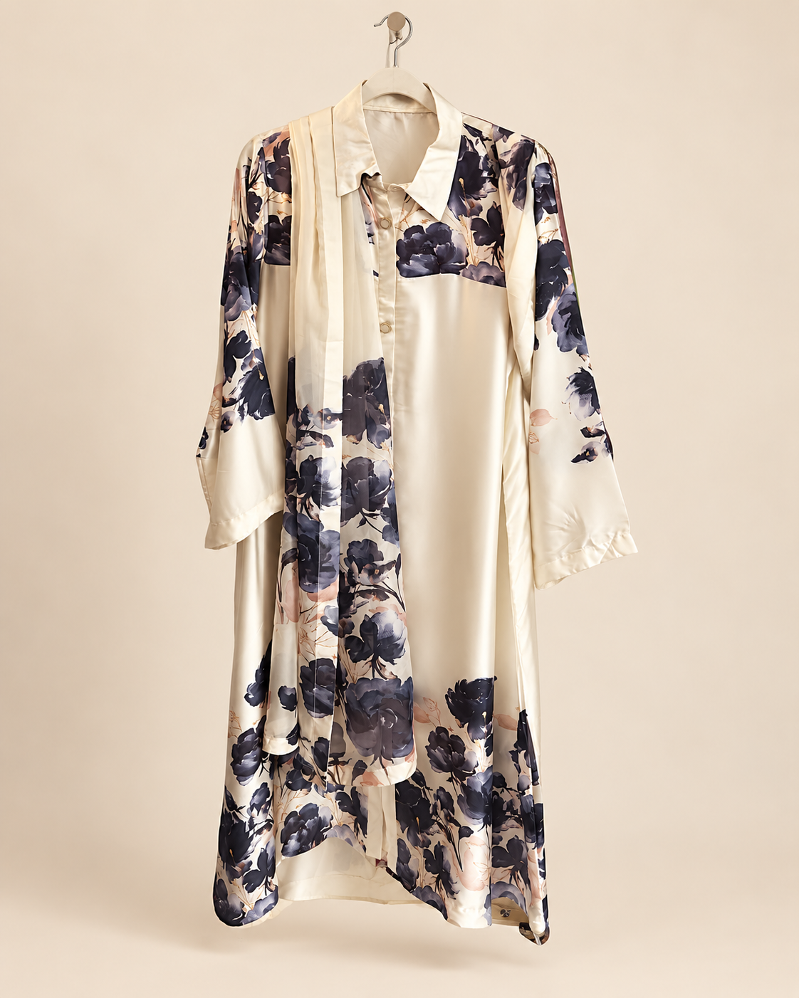 Ivory Ayla Botanical 3-Piece Suit Set