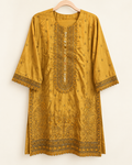 Mustard Noreen Embroidered 2-Piece Suit Set