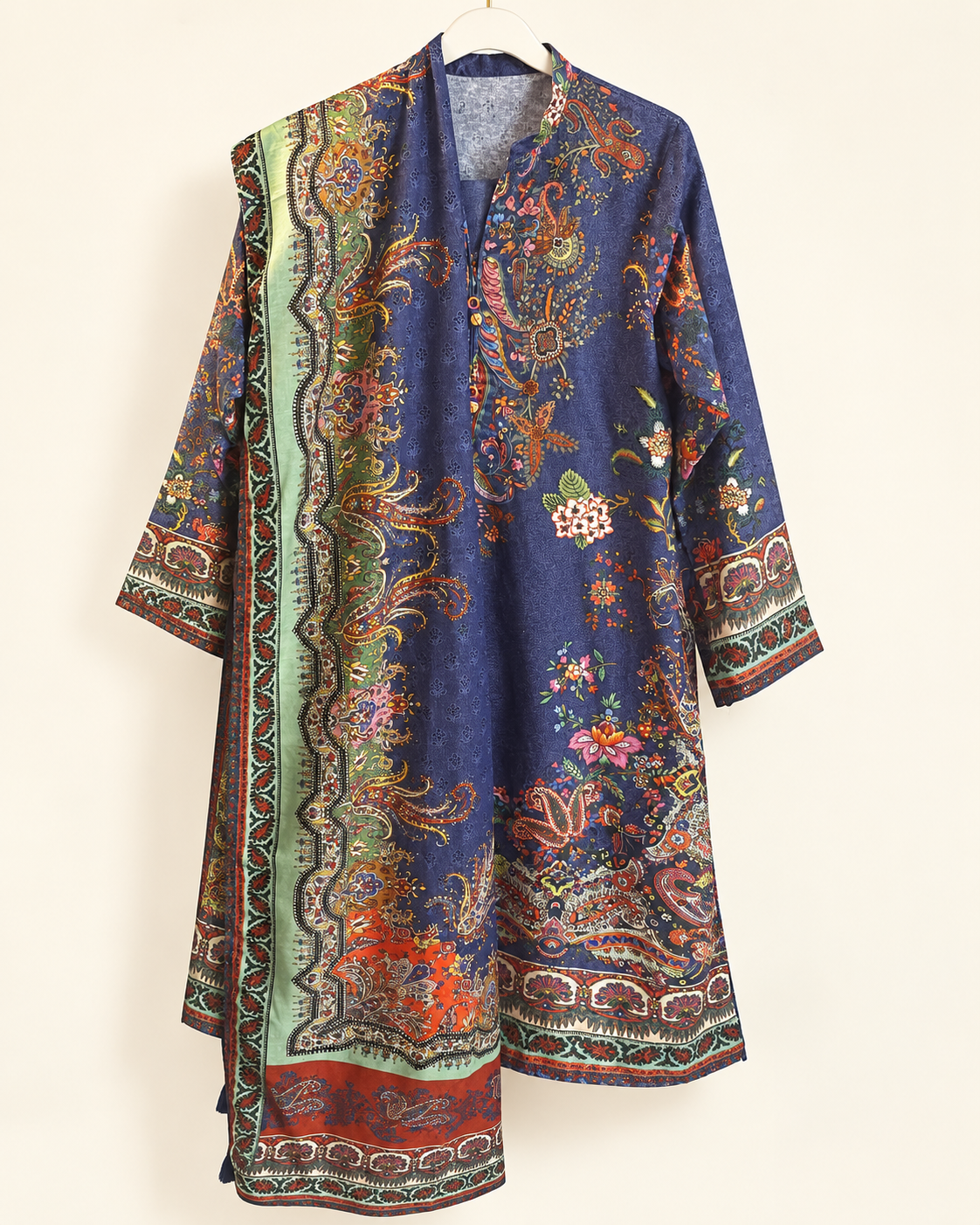 Indigo Farah Paisley 3-Piece Suit Set