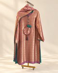 Rose Gold Fiza Patterned 3-Piece Suit Set