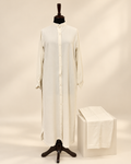 Ivory Hana Button-Front 2-Piece Suit Set