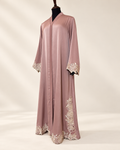 Dusty Rose Liyana Lace 2-Piece Abaya Set